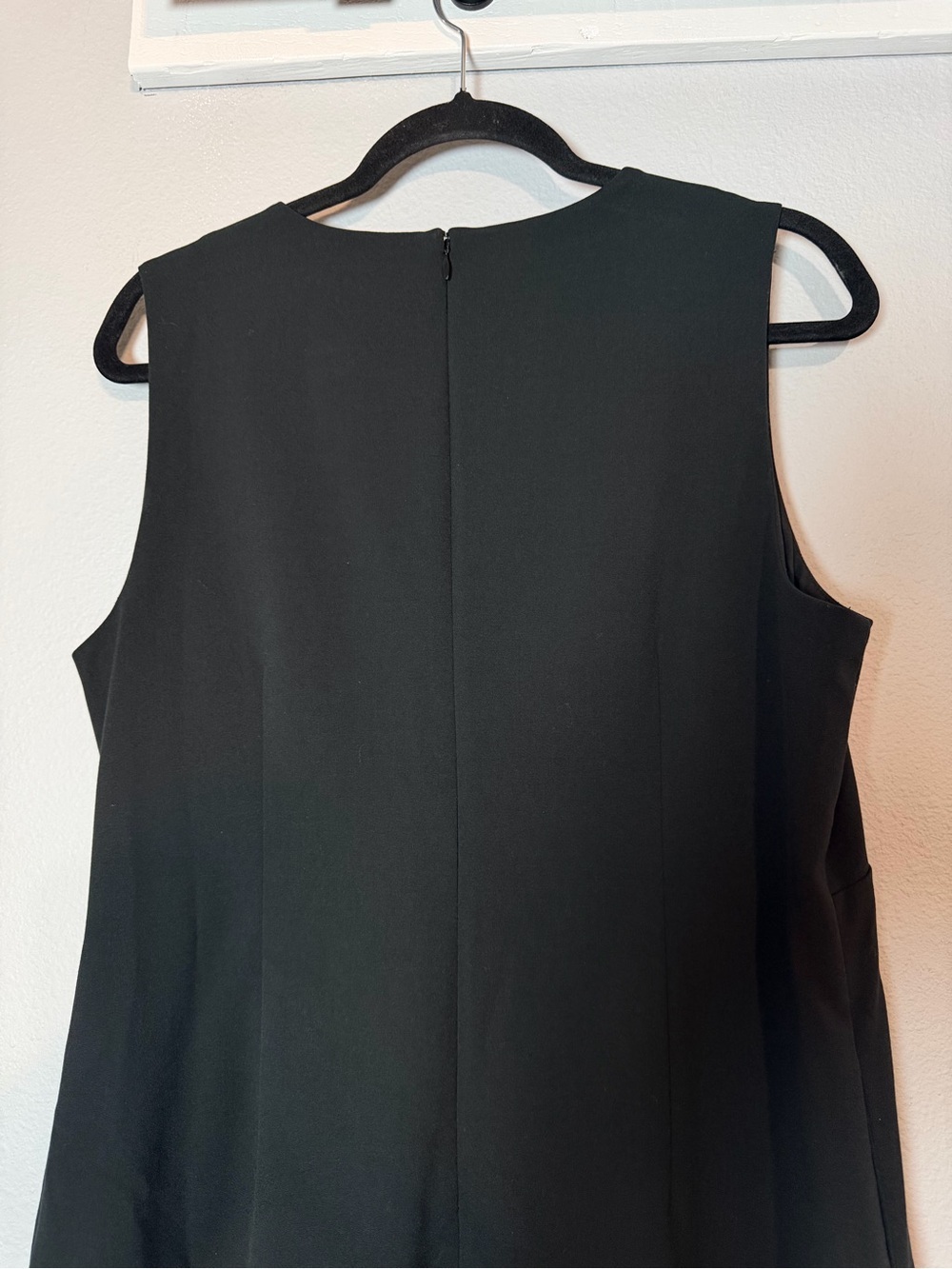 J.Crew Sleeveless V-Neck Shift Dress Black Size 12 CC318 Business Casual Capsule - Picture 6 of 10